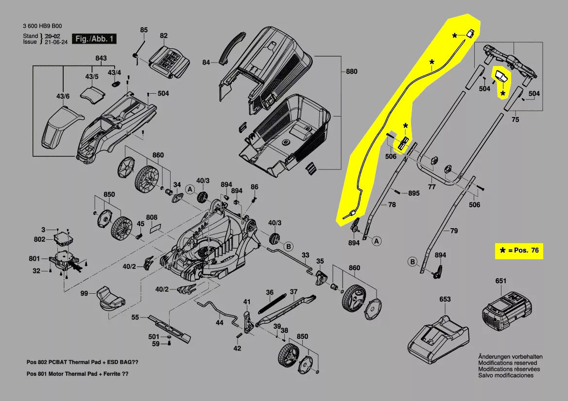 Interrupteur réf. F 016 F05 618 Bosch